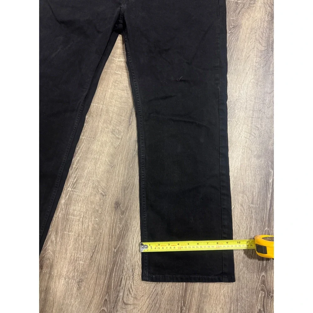 Levis 559 Relaxed Straight Jeans Mens 42x32 Black WaterLess Denim Pants